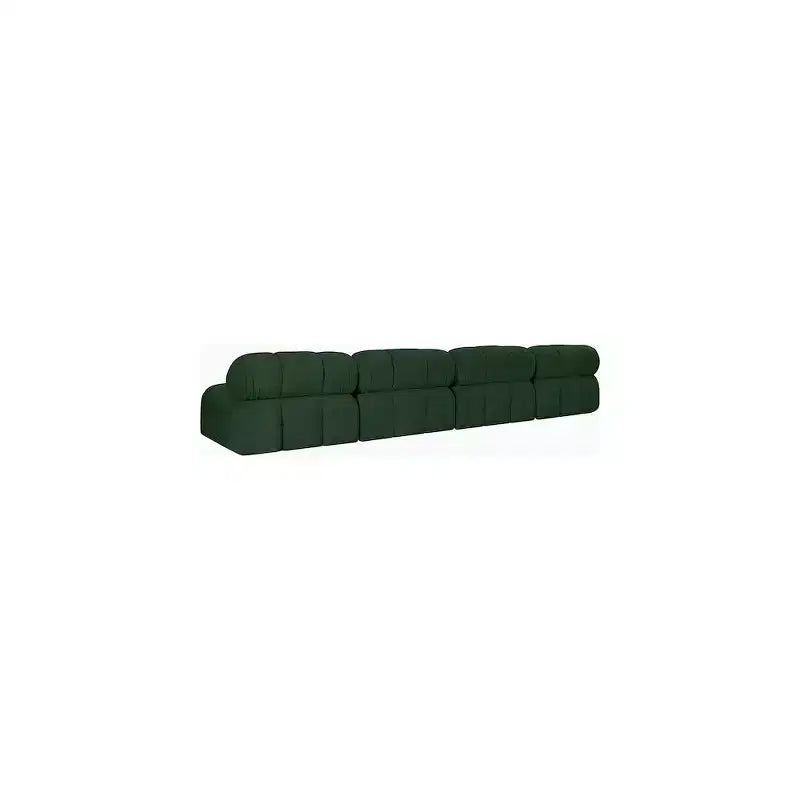 Canapé modulable en tissu bouclé vert Ames de Meridian Furniture