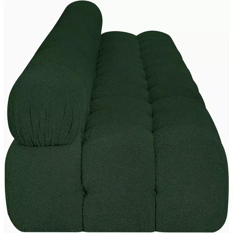 Canapé modulable en tissu bouclé vert Ames de Meridian Furniture