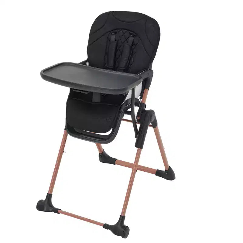 3-in-1 Portable & Foldable High Chair, Adjustable Feeding Chair with Removable Trays, Compact Convertible Toddler Chair for 6-36 Months Baby
