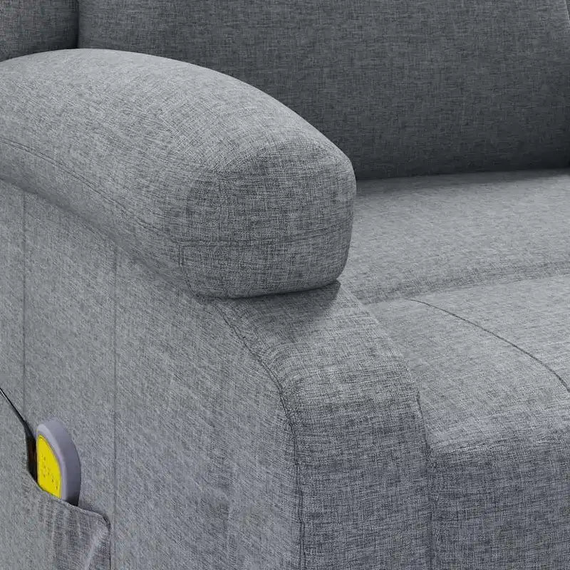 vidaXL Fauteuil de massage Crème Tissu et métal Medium