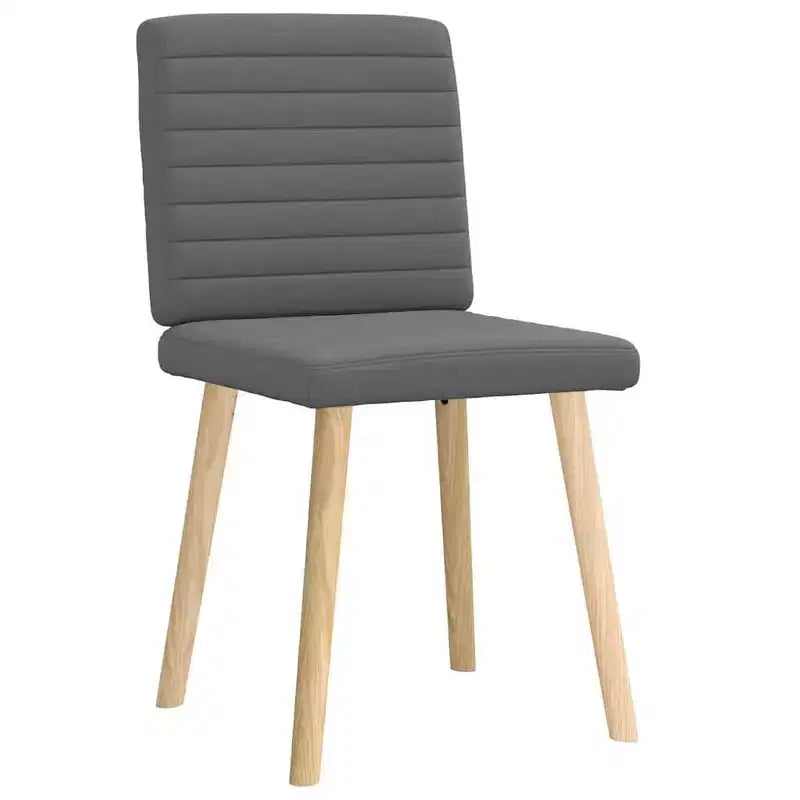 vidaXL Lot de 4 chaises de salle à manger gris foncé