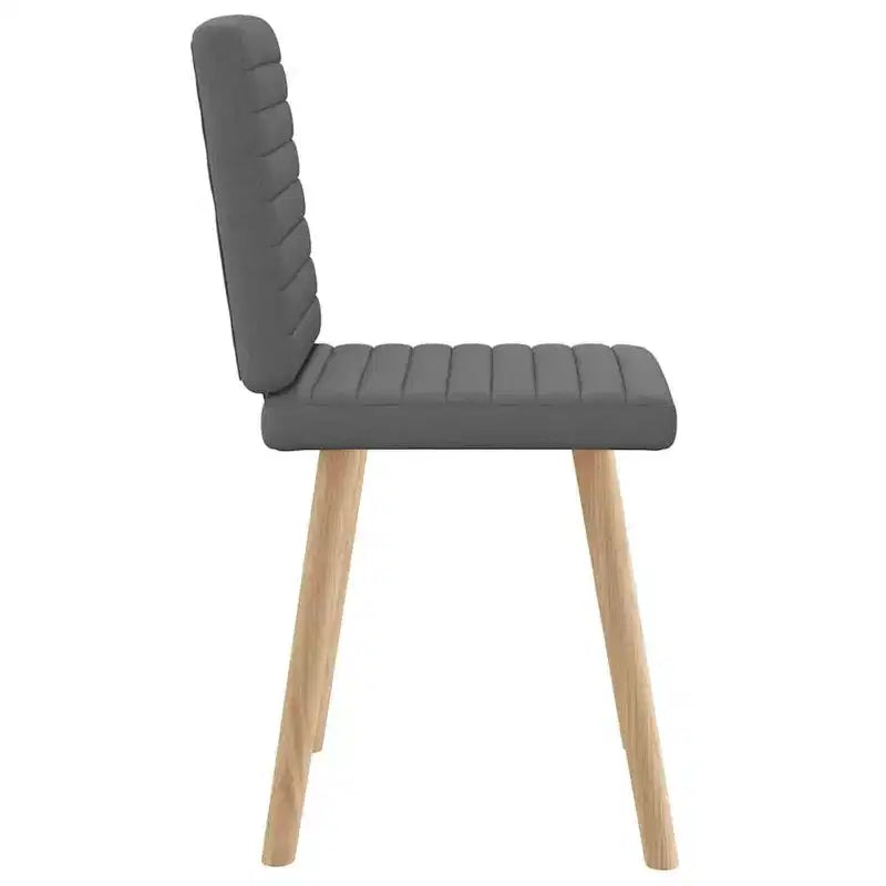 vidaXL Lot de 4 chaises de salle à manger gris foncé
