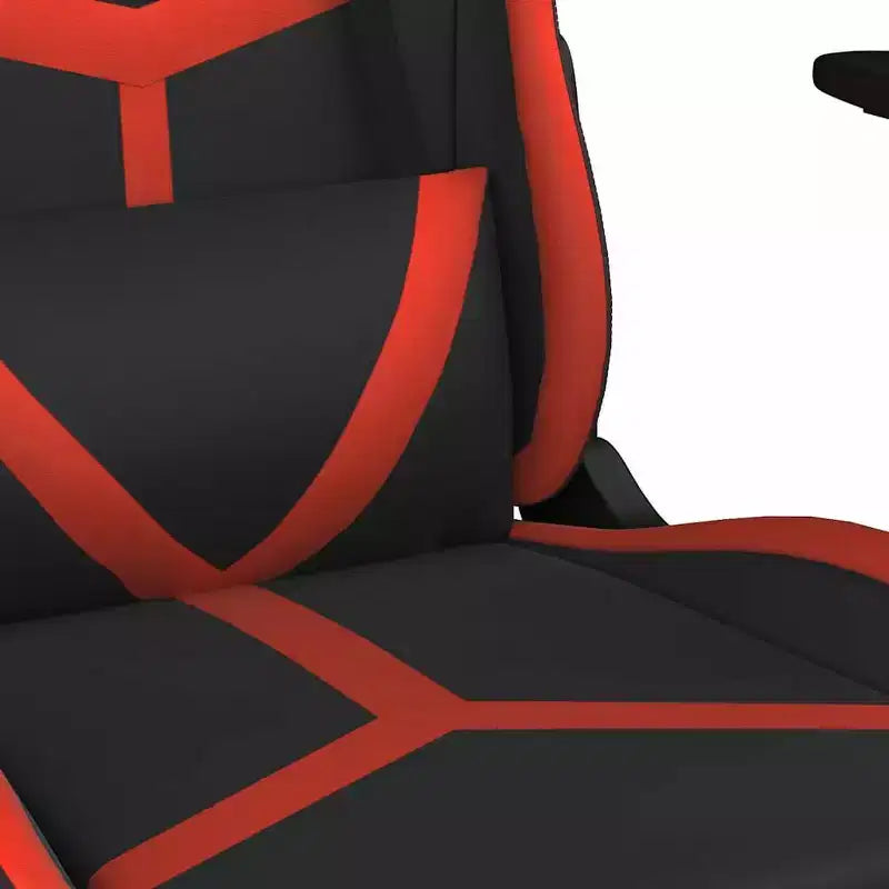 vidaXL Chaise de jeu noir et rouge
