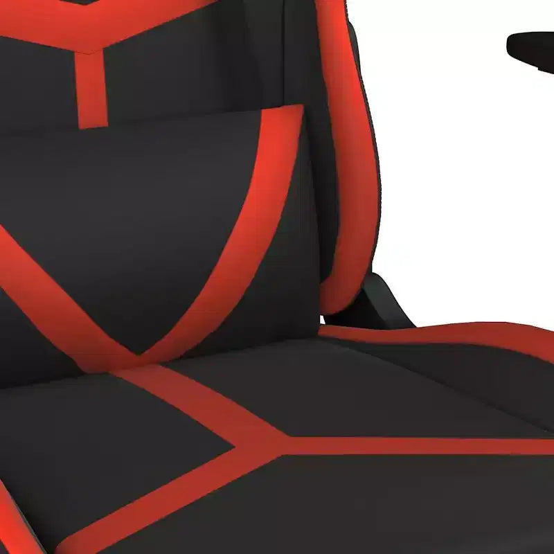 vidaXL Chaise de jeu noir et rouge