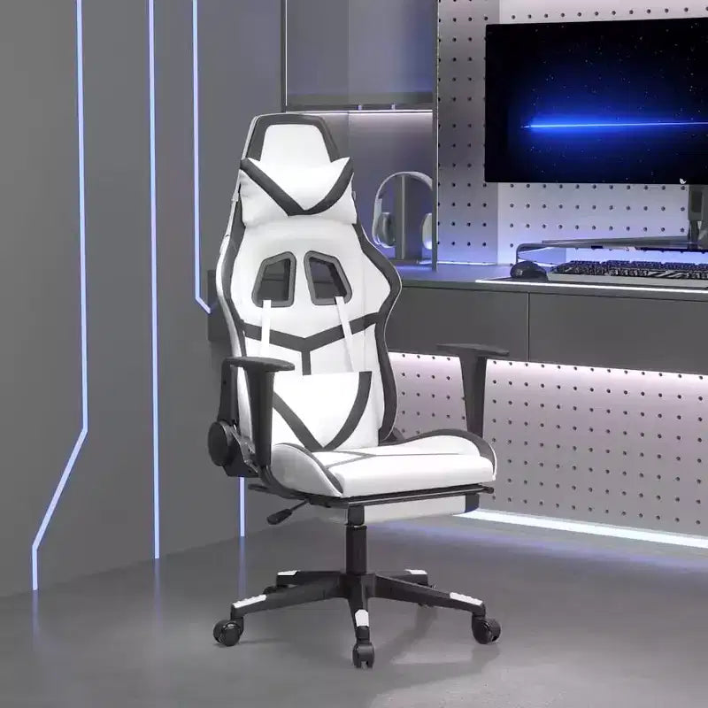 vidaXL Chaise de jeu noir et rouge