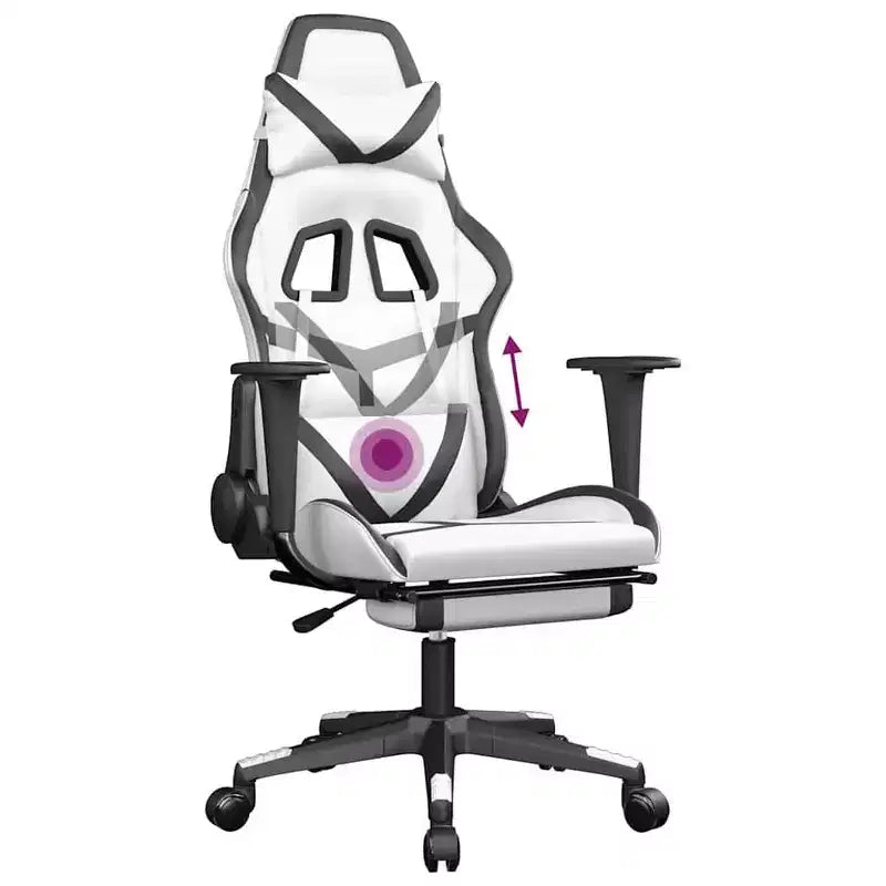 vidaXL Chaise de jeu noir et rouge
