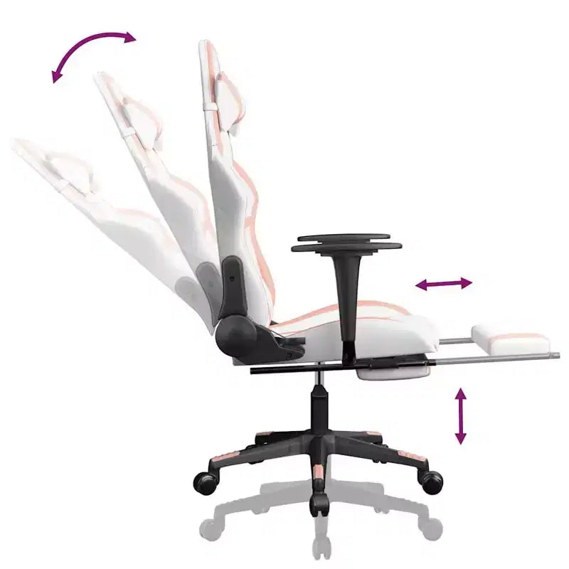 vidaXL Chaise de jeu noir et rouge