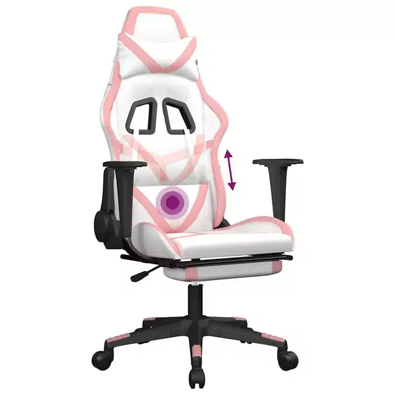 vidaXL Chaise de jeu noir et rouge