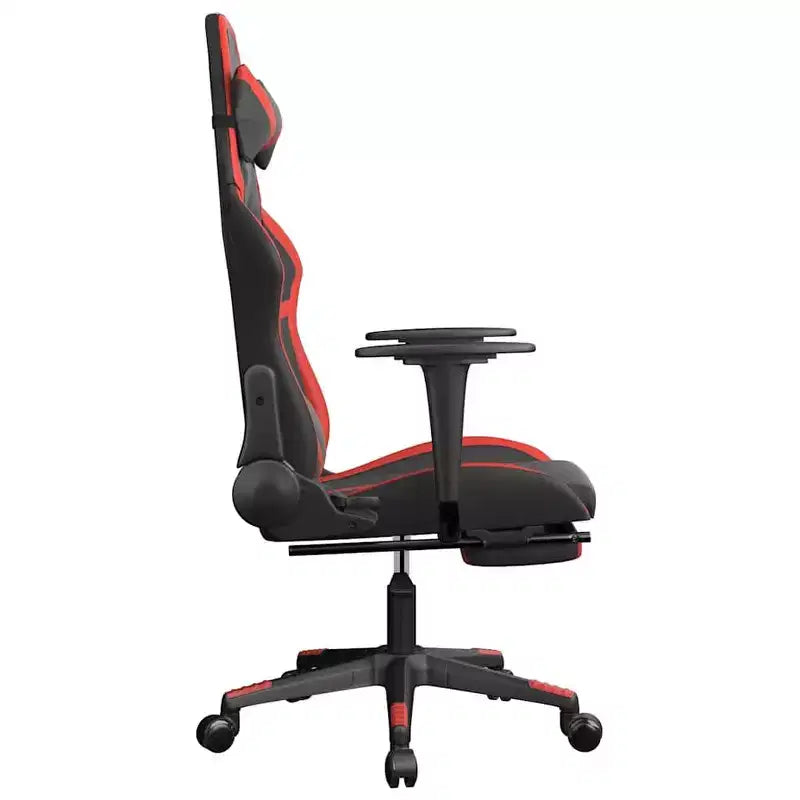 vidaXL Chaise de jeu noir et rouge