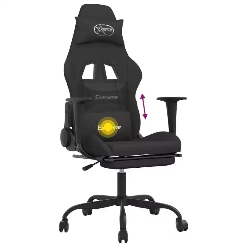 vidaXL Chaise de jeu noir et crème