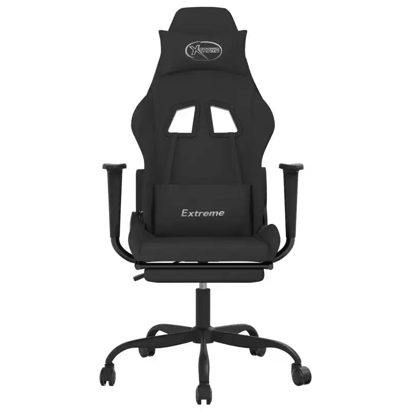 vidaXL Chaise de jeu noir et crème
