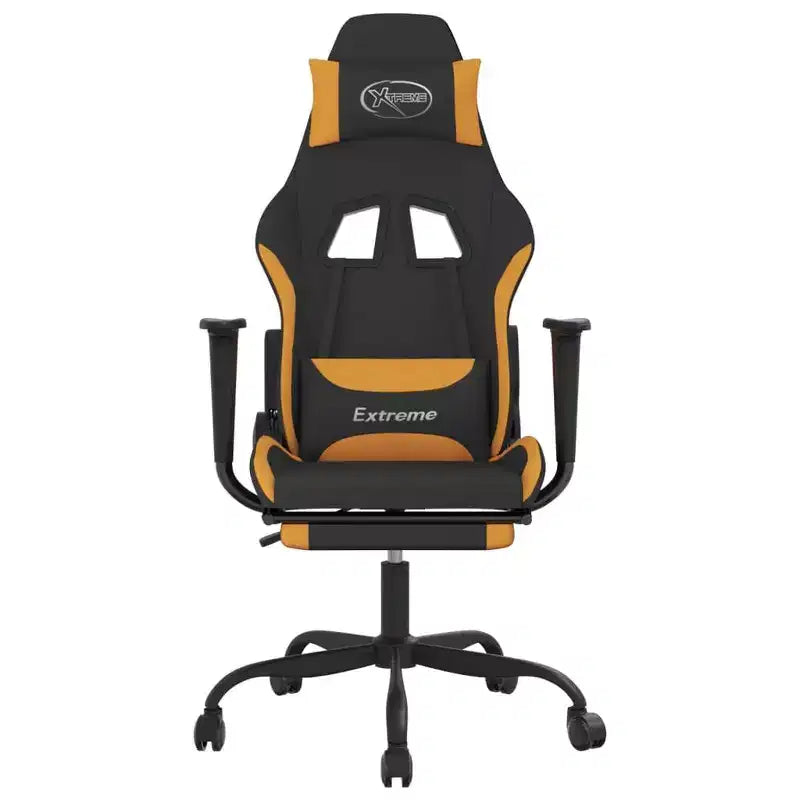 vidaXL Chaise de jeu noir et crème