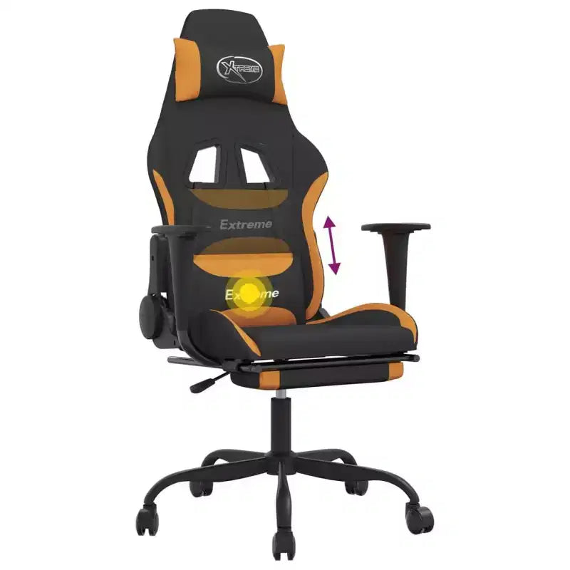 vidaXL Chaise de jeu noir et crème