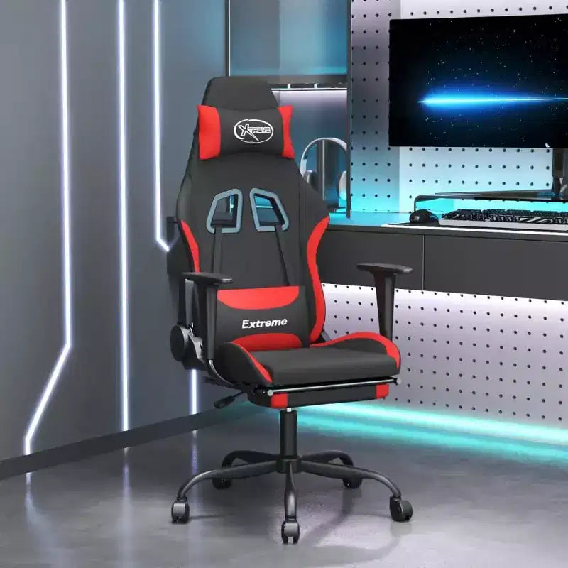 vidaXL Chaise de jeu noir et crème