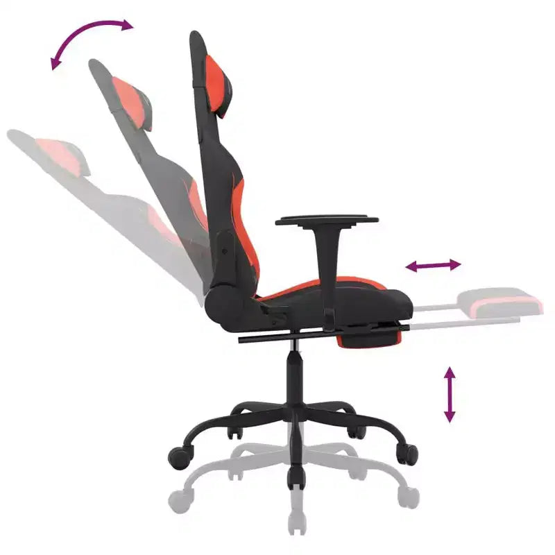 vidaXL Chaise de jeu noir et crème