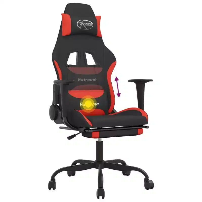 vidaXL Chaise de jeu noir et crème