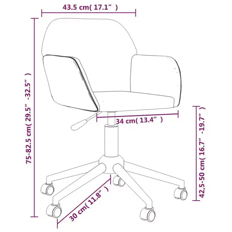 vidaXL Chaises de salle à manger pivotantes 2 pcs Tissu gris clair