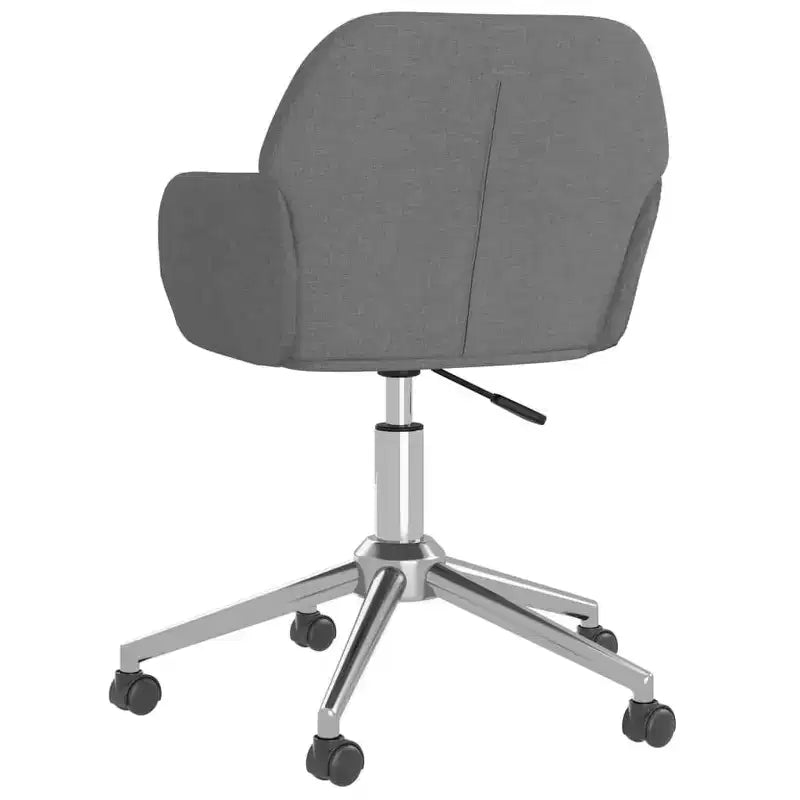 vidaXL Chaises de salle à manger pivotantes 2 pcs Tissu gris clair