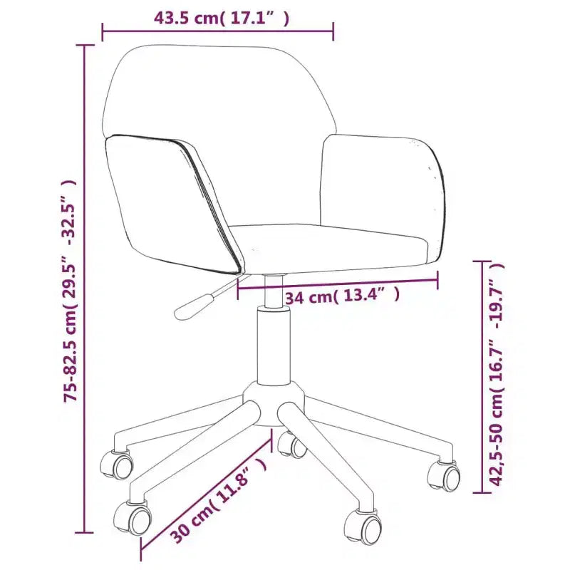 vidaXL Chaises de salle à manger pivotantes 2 pcs Tissu gris clair