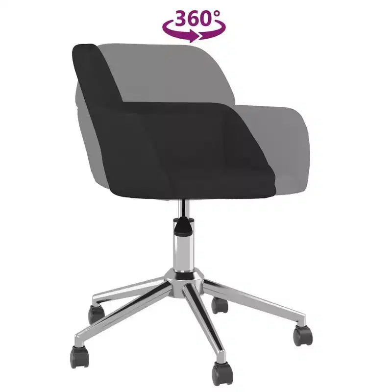 vidaXL Chaises de salle à manger pivotantes 2 pcs Tissu gris clair