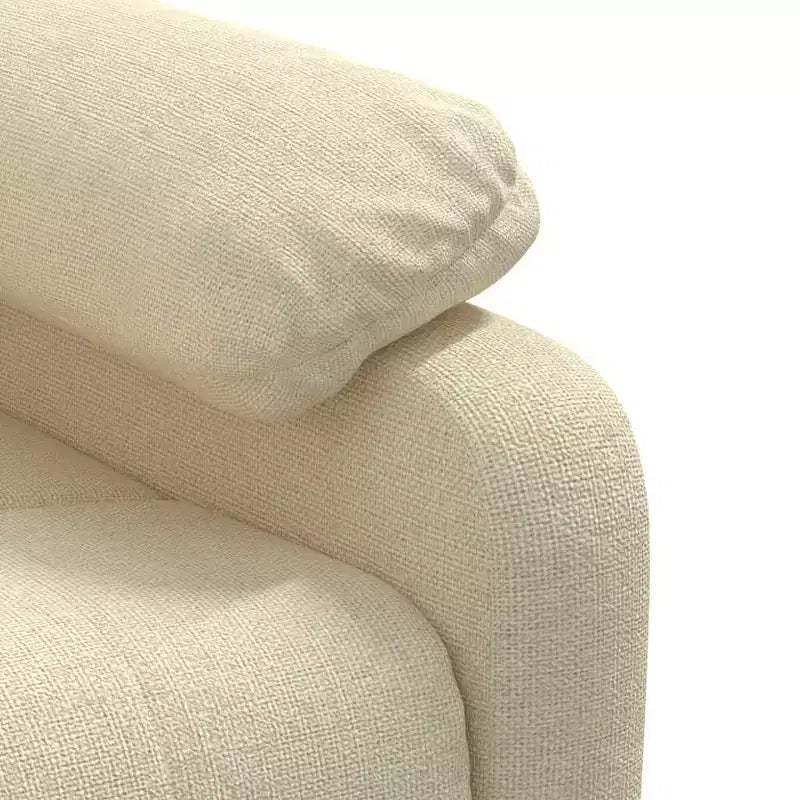 vidaXL Fauteuil de massage Marron Tissu, Bois, Métal Large