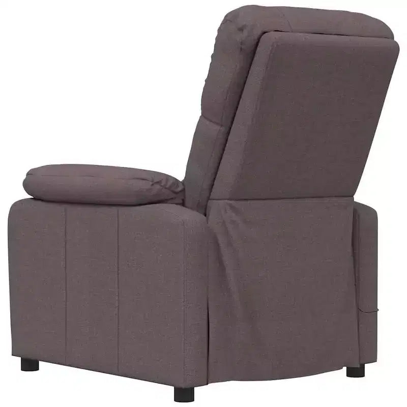 vidaXL Fauteuil de massage Marron Tissu, Bois, Métal Large