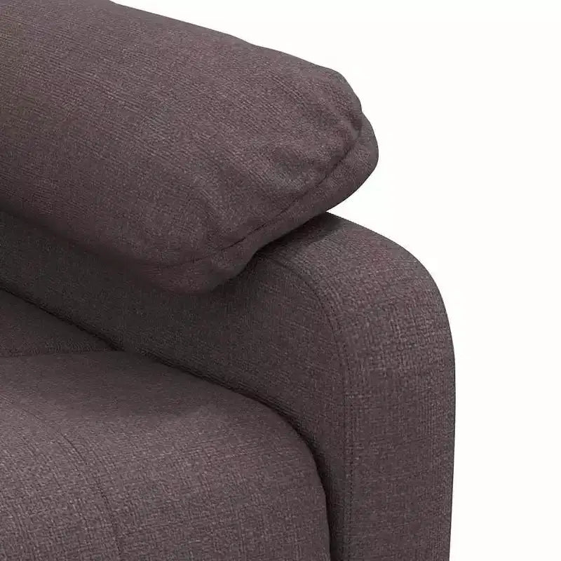 vidaXL Fauteuil de massage Marron Tissu, Bois, Métal Large