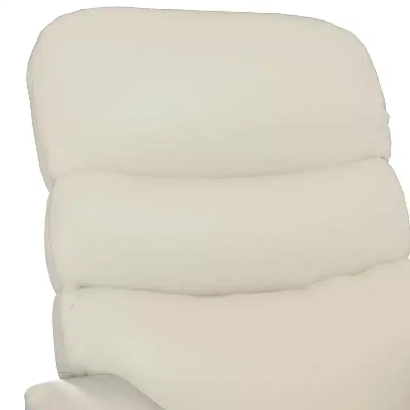 vidaXL Fauteuil de massage vertical crème/blanc en similicuir