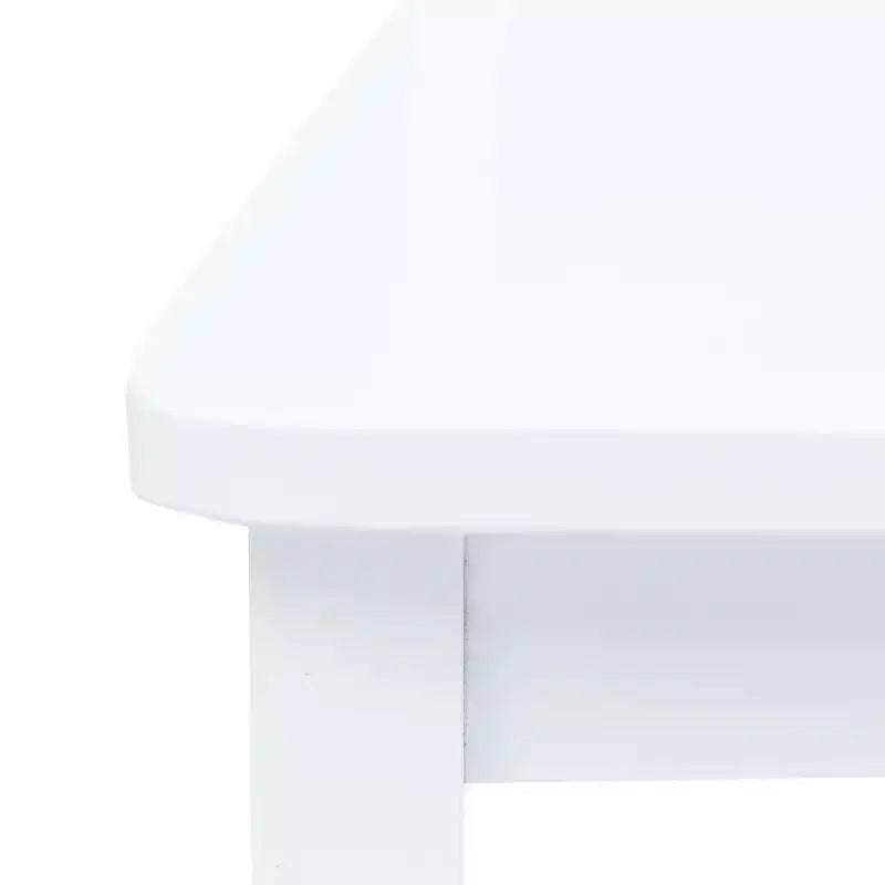 vidaXL Lot de 4 Chaises de Salle à Manger Blanc Bois d'hévéa Massif Standard