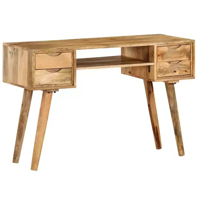 vidaXL Bureau Varie selon la pièce Bois de manguier massif 115 x 47 x 76 cm
