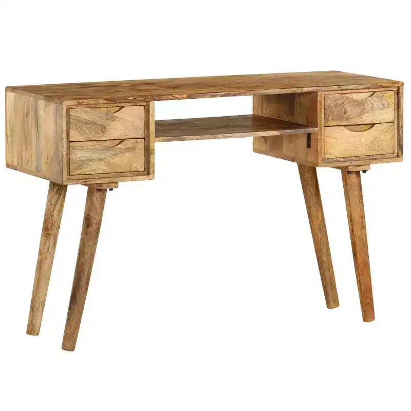 vidaXL Bureau Varie selon la pièce Bois de manguier massif 115 x 47 x 76 cm