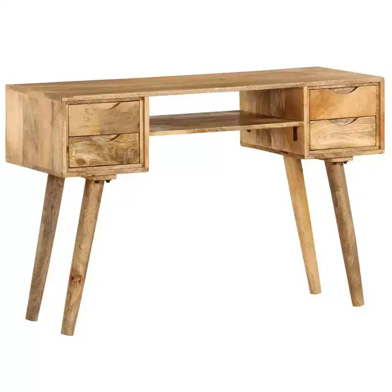 vidaXL Bureau Varie selon la pièce Bois de manguier massif 115 x 47 x 76 cm