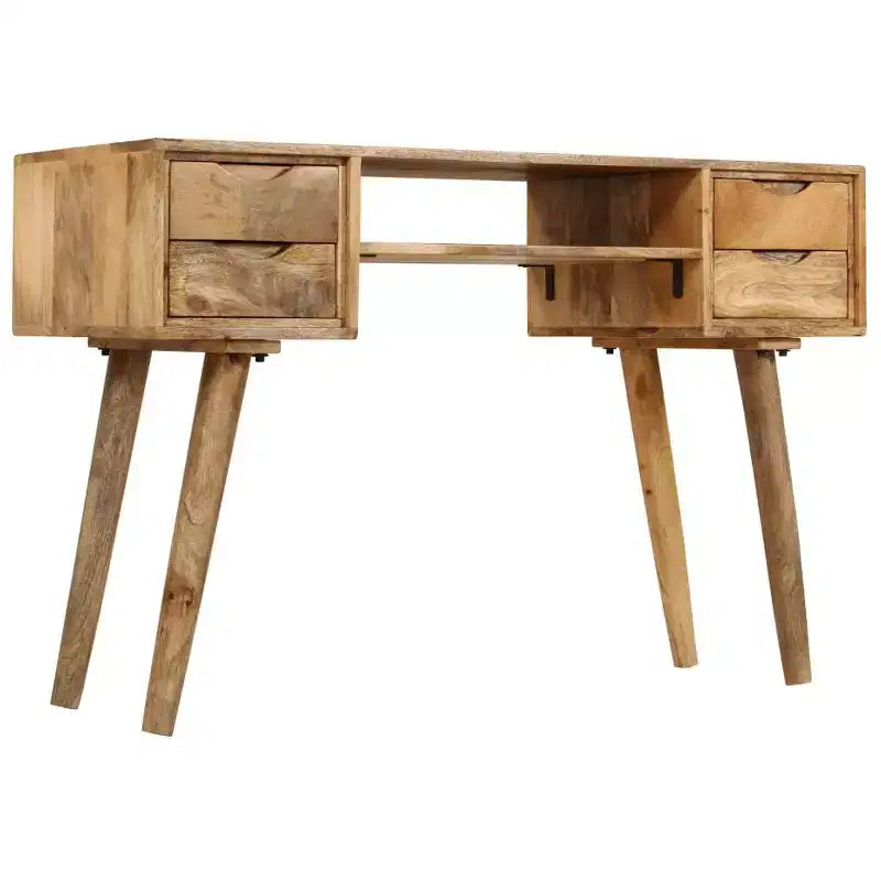 vidaXL Bureau Varie selon la pièce Bois de manguier massif 115 x 47 x 76 cm