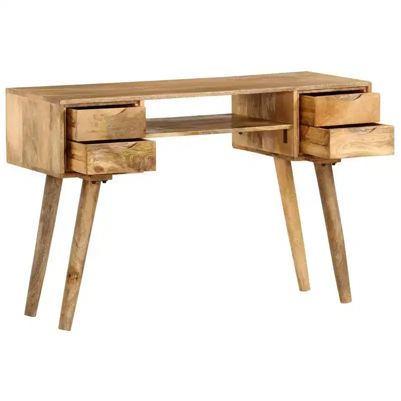 vidaXL Bureau Varie selon la pièce Bois de manguier massif 115 x 47 x 76 cm