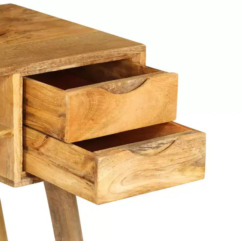 vidaXL Bureau Varie selon la pièce Bois de manguier massif 115 x 47 x 76 cm