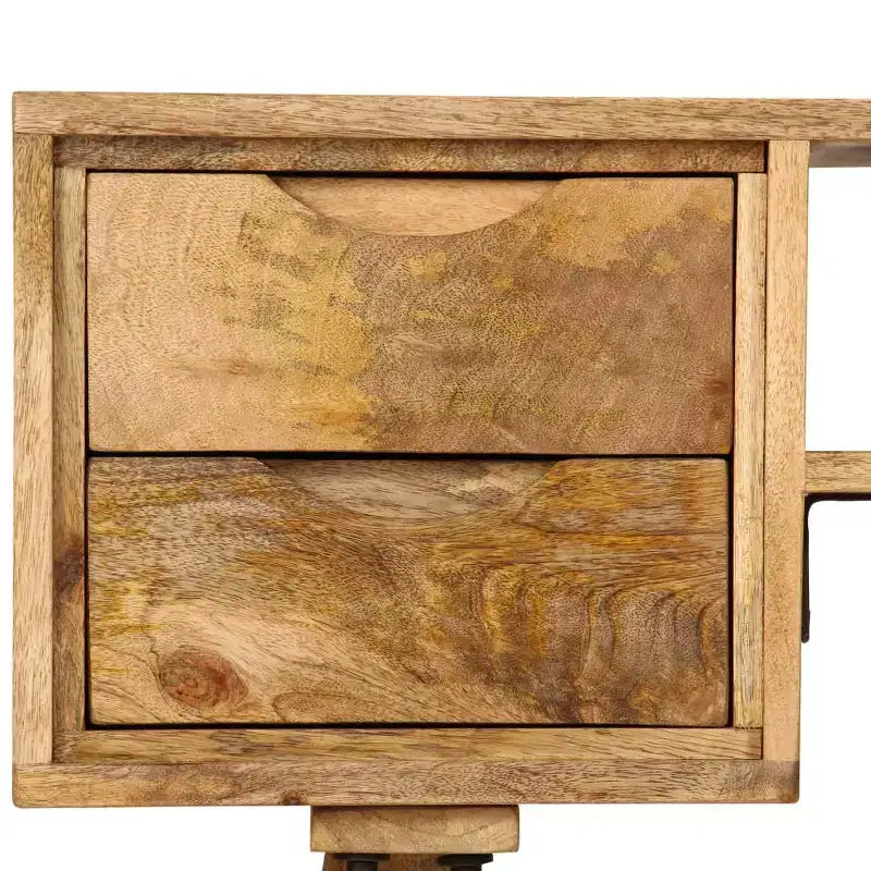 vidaXL Bureau Varie selon la pièce Bois de manguier massif 115 x 47 x 76 cm