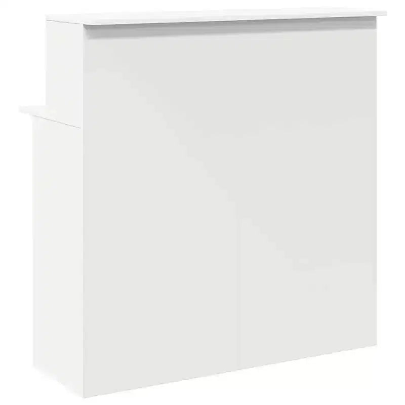 vidaXL Banque de réception blanc Bois d'ingénierie Bureau de réception standard