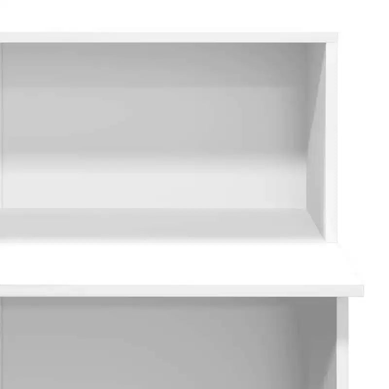 vidaXL Banque de réception blanc Bois d'ingénierie Bureau de réception standard