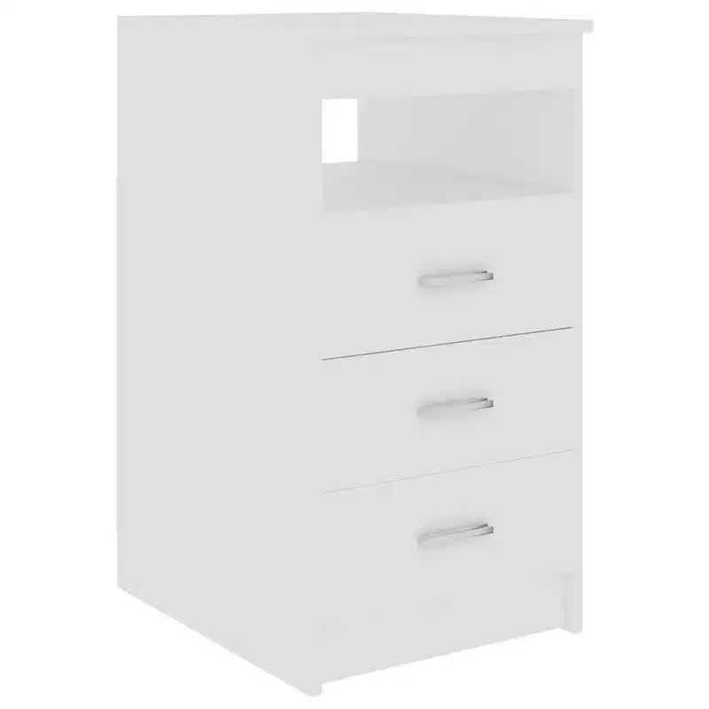 vidaXL Drawer Cabinet White Engineered wood Compact Drawer Cabinet