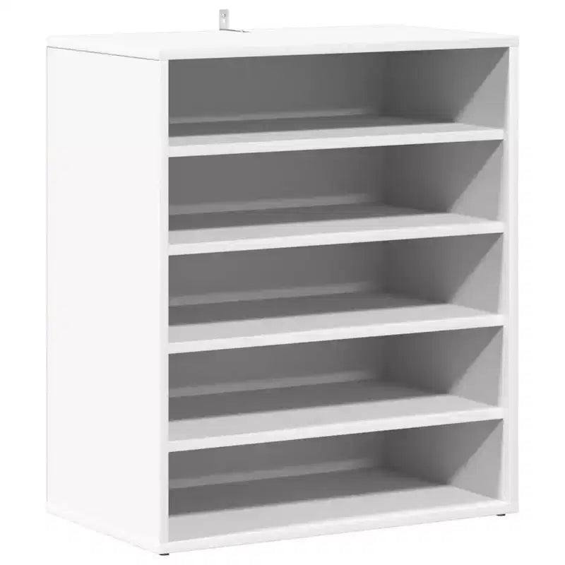 vidaXL Shoe Cabinet White Engineered wood Medium Shoe Cabinet