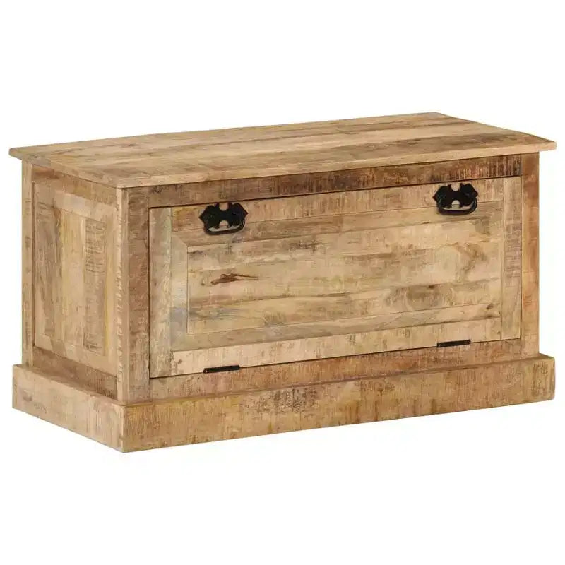vidaXL Banc de rangement à chaussures Bois de manguier massif naturel Medium