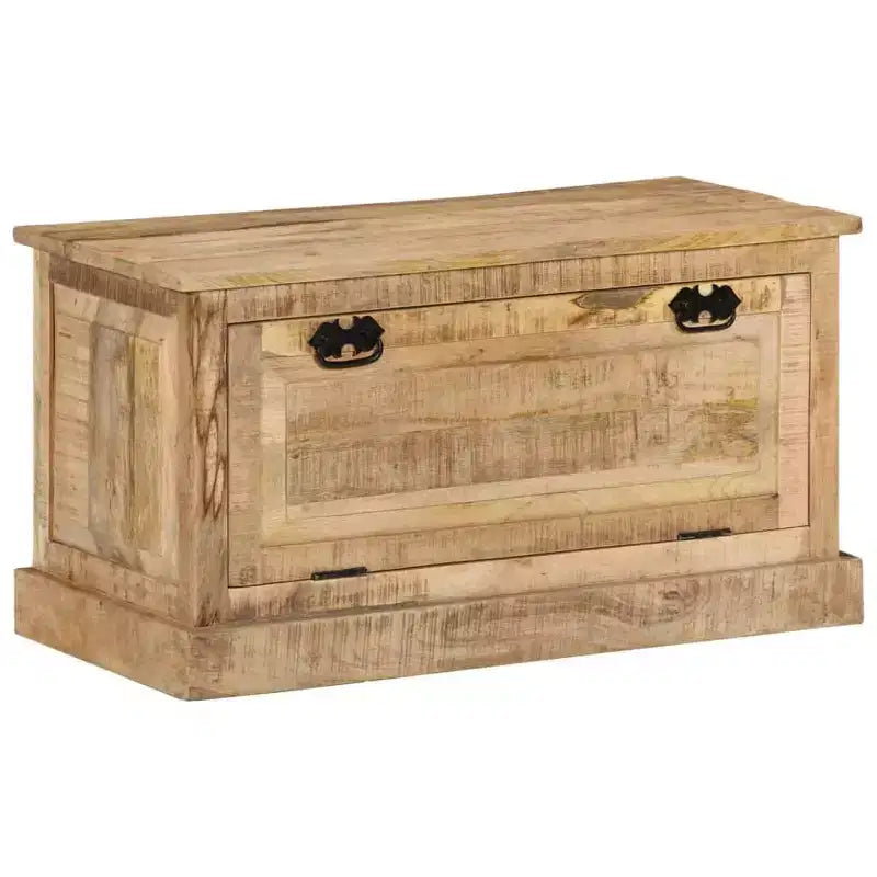 vidaXL Banc de rangement à chaussures Bois de manguier massif naturel Medium