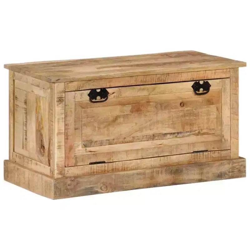 vidaXL Banc de rangement à chaussures Bois de manguier massif naturel Medium