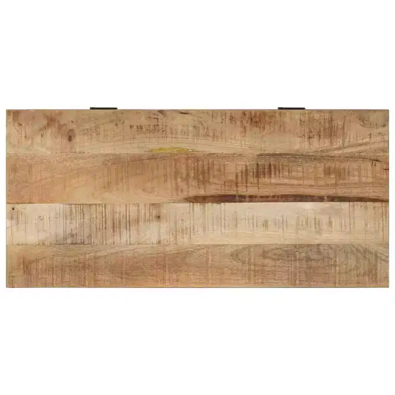 vidaXL Banc de rangement à chaussures Bois de manguier massif naturel Medium