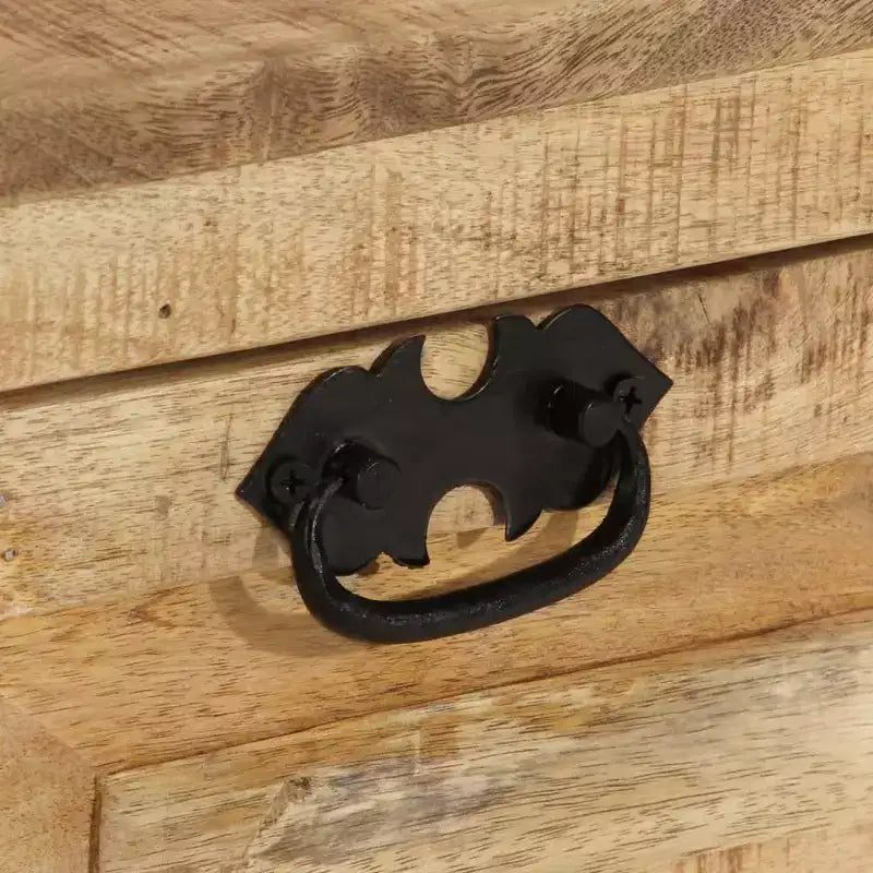 vidaXL Banc de rangement à chaussures Bois de manguier massif naturel Medium