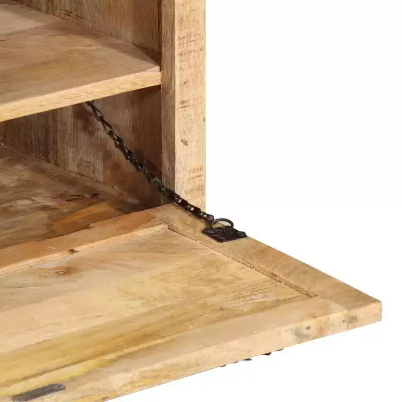 vidaXL Banc de rangement à chaussures Bois de manguier massif naturel Medium