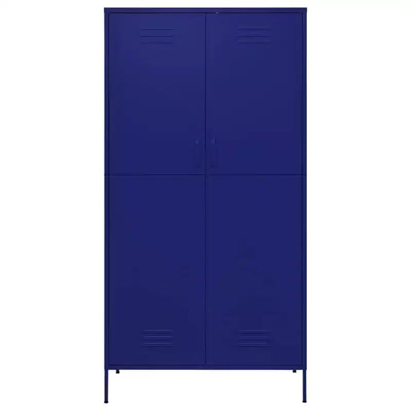 vidaXL Armoire Bleu marine 90x50x180 cm Acier