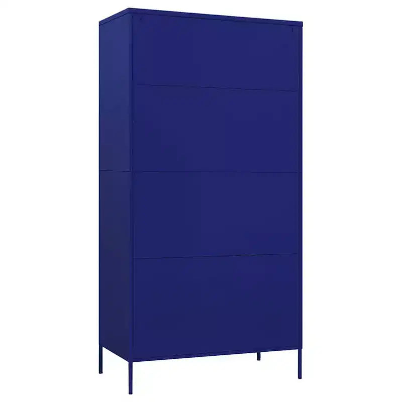 vidaXL Armoire Bleu marine 90x50x180 cm Acier