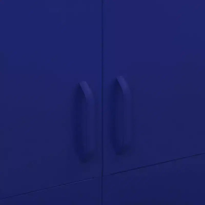 vidaXL Armoire Bleu marine 90x50x180 cm Acier