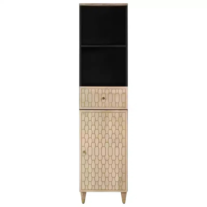 vidaXL Armoire de salle de bain Bois naturel Bois de manguier massif, bois d'ingénierie